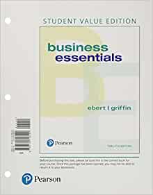 business essentials 11th edition ebert
